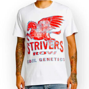 Strivers Row Soul Genetics White T Shirt Red Radiator Graphic Size L